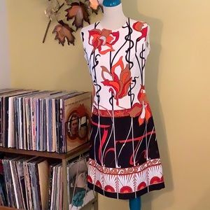 Vibrant 1960’s Vintage Sheath Dress